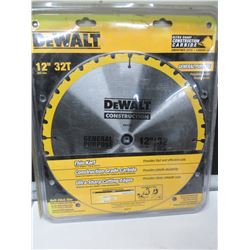 New DeWalt General Purpose 12" 32tooth Blade Carbide smoother cuts