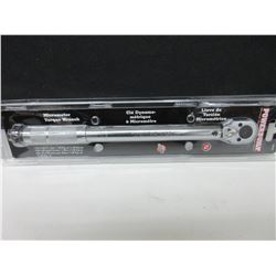 New Powerbuilt 3/8 drive Micrometer Torque Wrench 10 - 80 ft lbs