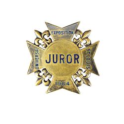 St. Louis 1904 Summer Olympics Judge's Badge