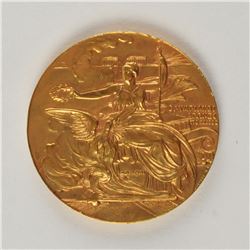 Athens 1906 Intercalated Summer Olympics Gilt Bronze Participation Medal