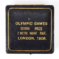 London 1908 Summer Olympics Silver Winner’s Medal Case