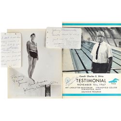 Johnny Weissmuller Group of (4) Signed Items