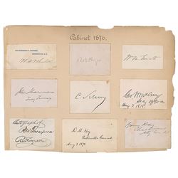 Rutherford B. Hayes and Cabinet