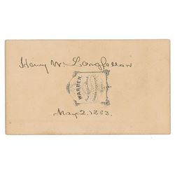 Henry Wadsworth Longfellow