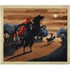 Image 1 : Mary Blair concept painting of Ichabod and the Headless Horseman from The Legend of Sleepy Hollow