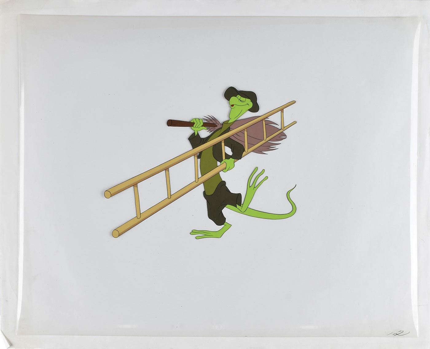 Bill Li Ard Bill the Lizard production cel from Alice in Wonderland