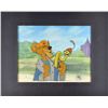 Image 1 : Prince John and Sir Hiss production cels and hand-painted production background from Robin Hood
