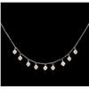 Image 2 : 0.52 ctw Diamond Necklace - 14KT White Gold