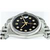 Image 5 : Rolex Mens Stainless Steel 36MM Black Diamond Datejust Wristwatch