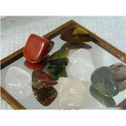 GEMSTONES - ASSORTED FREE FORM POLISHED- ~32CT - 9PC TTL