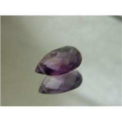 GEMSTONE - AMETHYST - PEAR FACETED BRIOLETTE - 15 X 10 X 5.9mm