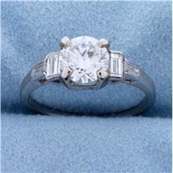 1.4ct TW Diamond Engagement Ring in Platinum