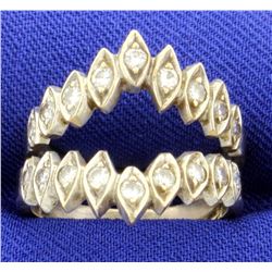 1/2ct Total Weight Diamond Ring Jacket in 14k White Gold