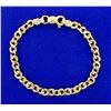 Image 1 : Designer Link Bracelet in 14K White & Yellow Gold