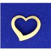 Image 1 : 14K Gold Heart Slide or Pendant
