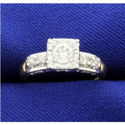 Vintage 1/2ct TW Diamond Engagement Ring