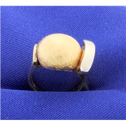 Very Unique Modernist Style 14k Gold Ring