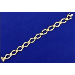 Italian Made 7 1/4 Inch Gold Bracelet in 14k Yellow Gold