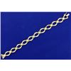 Image 1 : Italian Made 7 1/4 Inch Gold Bracelet in 14k Yellow Gold