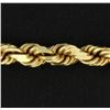 Image 2 : 18 Inch Rope Neck Chain in 14k Yellow Gold