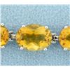 Image 2 : 33ct Citrine Bracelet in 14k Yellow Gold
