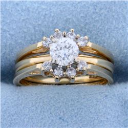 3/4ct TW Diamond Engagement Ring with Ring Jacket