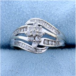 .6ct TW Diamond Ring in 10k White Gold