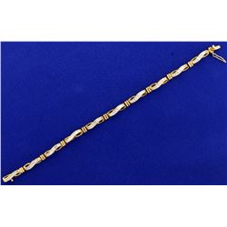 3ct TW Diamond Bracelet in 10k Yellow Gold