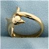 Image 2 : 14K Gold Dolphin Ring