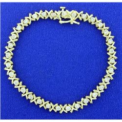 2ct TW Diamond Tennis Bracelet in 14k Yellow Gold
