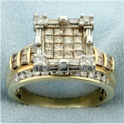 2.5ct TW Champagne and White Diamond Ring in 10k Gold