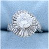 Image 1 : Vintage 4ct TW Diamond Ring with Hinged Arthritic Shank