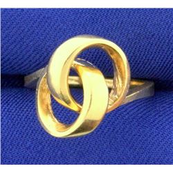 Love Knot Ring in 14k Yellow Gold