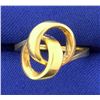 Image 1 : Love Knot Ring in 14k Yellow Gold