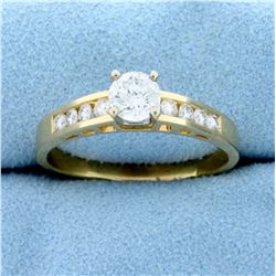 3/4ct TW Diamond Engagement Ring in 14k Yellow Gold