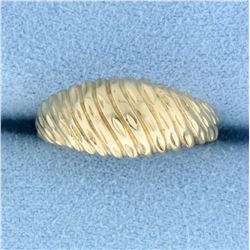 Dome Style Designer Ring in 14k Yellow Gold