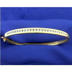 1ct TW Diamond Bangle Bracelet in 14k Yellow Gold