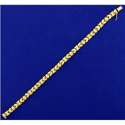Designer 18k Gold Link Bracelet