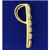 Image 2 : Modern Style Diamond Cut Pendant in 14K Yellow Gold