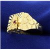 Image 2 : Religious Virgin Mary Ring in 14K Yellow Gold
