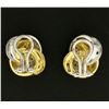 Image 3 : 3/4ct TW Diamond Clip-On Earrings in 18K Yellow and White Gold