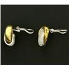 Image 4 : 3/4ct TW Diamond Clip-On Earrings in 18K Yellow and White Gold