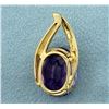 Image 3 : Over 10ct Amethyst Pendant in 10K Yellow Gold