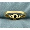 Image 4 : 1ct Natural Emerald and Diamond Ring in 14K Yellow Gold