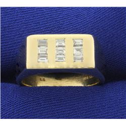 1/2ct TW Baguette Diamond Ring in 14K Yellow Gold