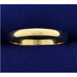 Men's 3.4mm Wedding Band Ring in 14K Yellow Gold