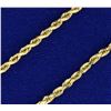 Image 2 : 24 Inch Rope Style Neck Chain in 14K Yellow Gold