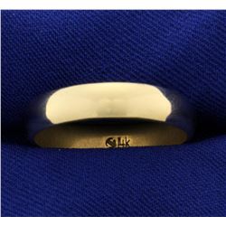 5mm Men's Wedding Band Ring in 14K Yellow Gold