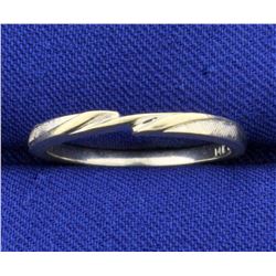 Modern Style Band Ring in 14K White Gold