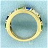 Image 3 : Multi-Color Topaz Ring in 10K Yellow Gold